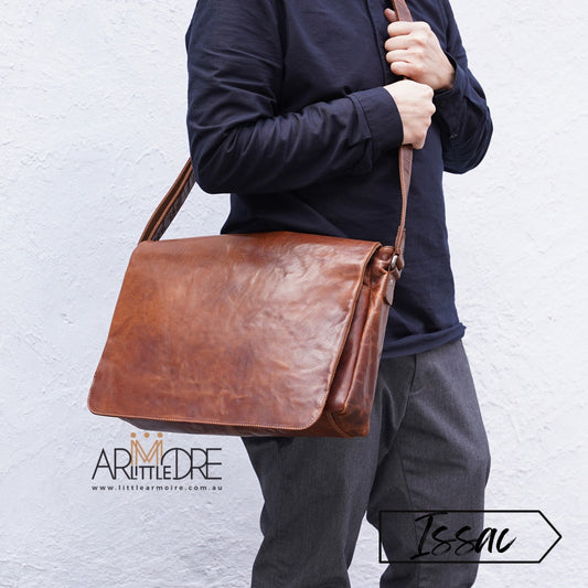Large Leather Laptop Satchel Bag UARH1380
