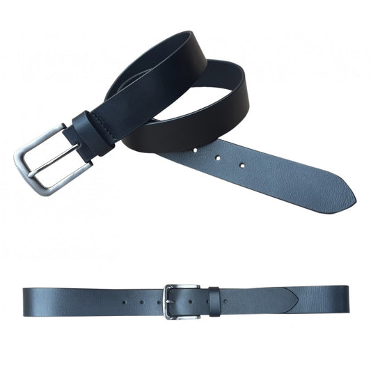 LA21831 Unisex Leather Belt ( BLACK Colour )