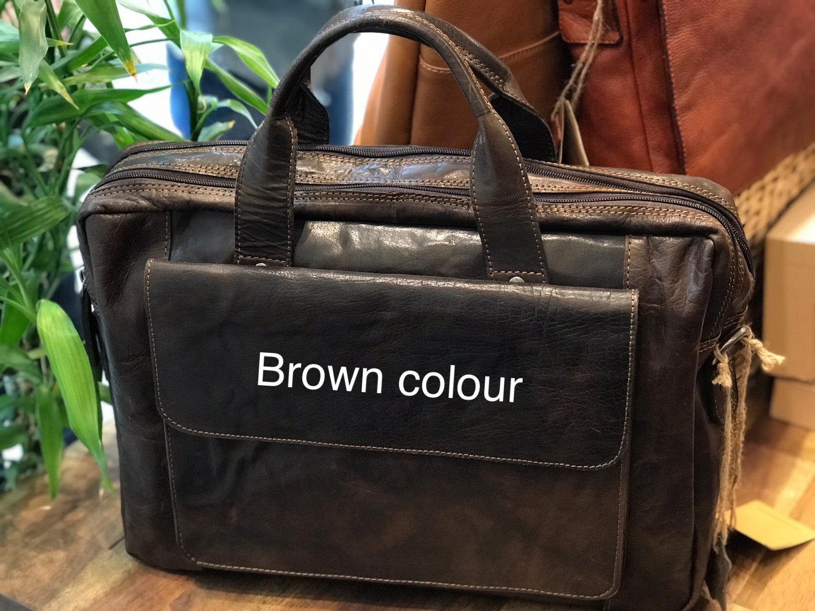RH-7002 Turku Vintage Brief / Satchel Laptop Bag - Little Armoire - Online Leather Goods Store Australia