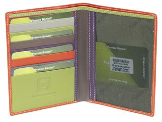 Multi Colour Leather Passport Cover UAFB3045