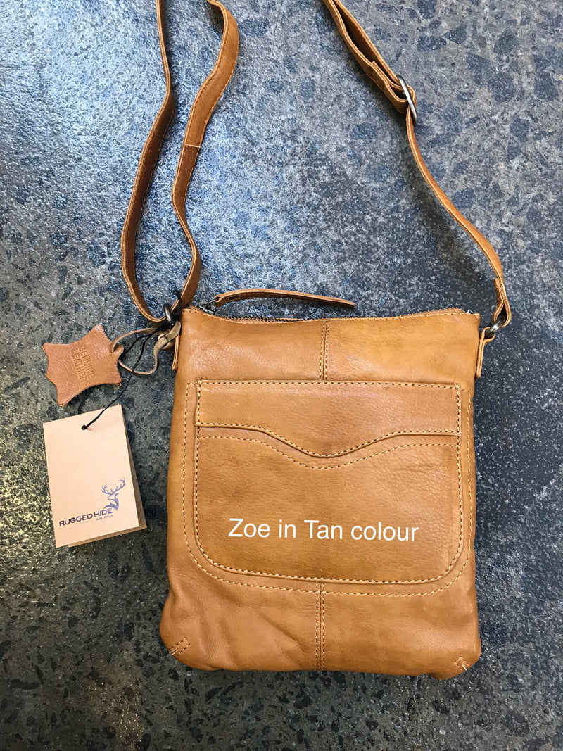 Tan coloured cross clearance body bag