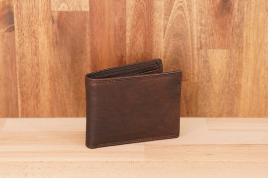 LA521 Men's Leather Wallet with Coin