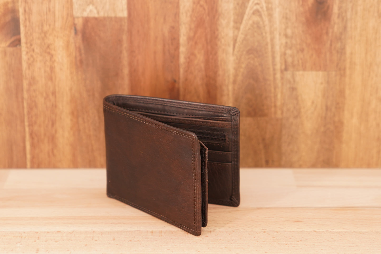 Men's Leather Wallet with Coin UARH125