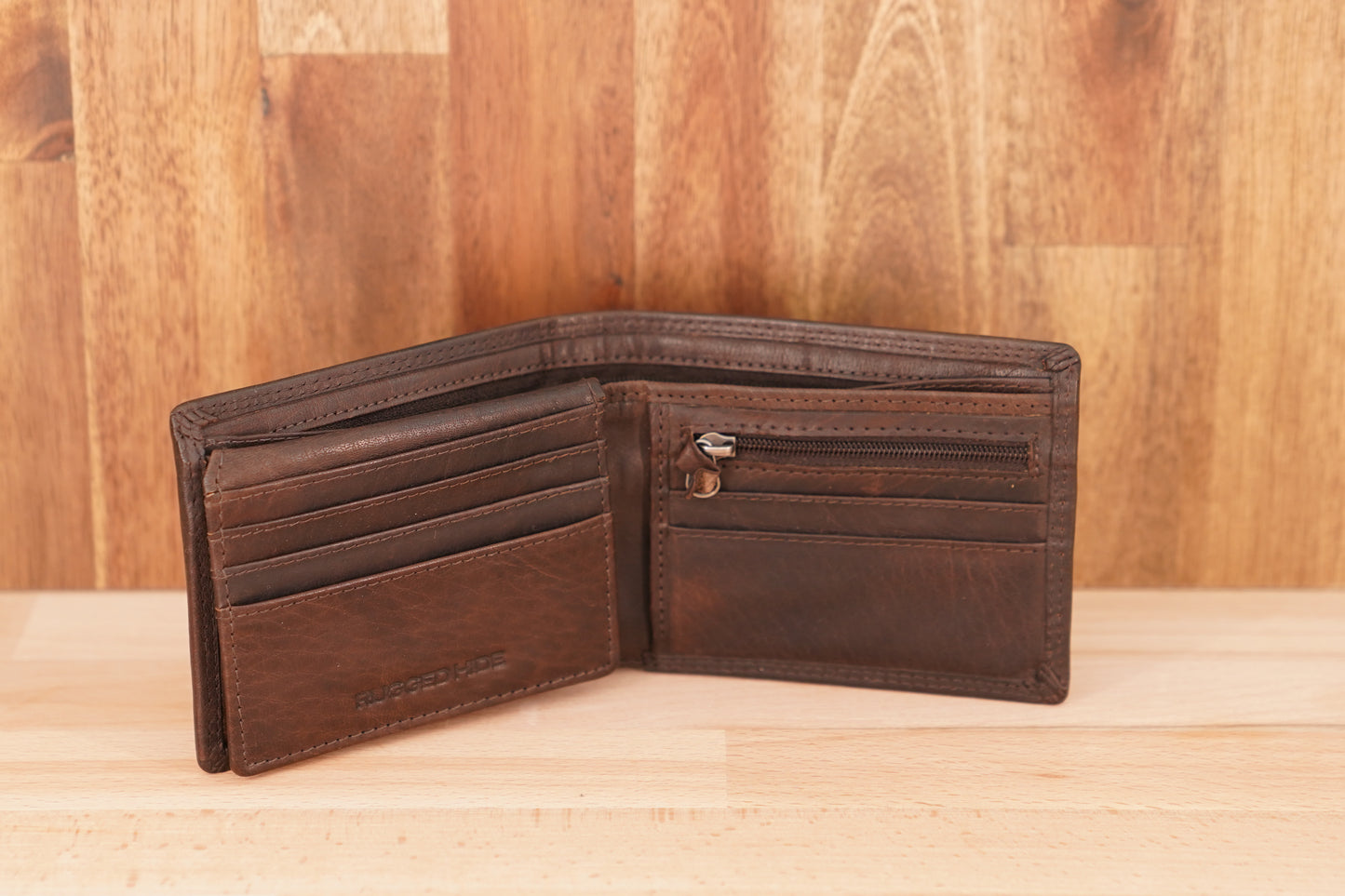 Men's Leather Wallet with Coin UARH125