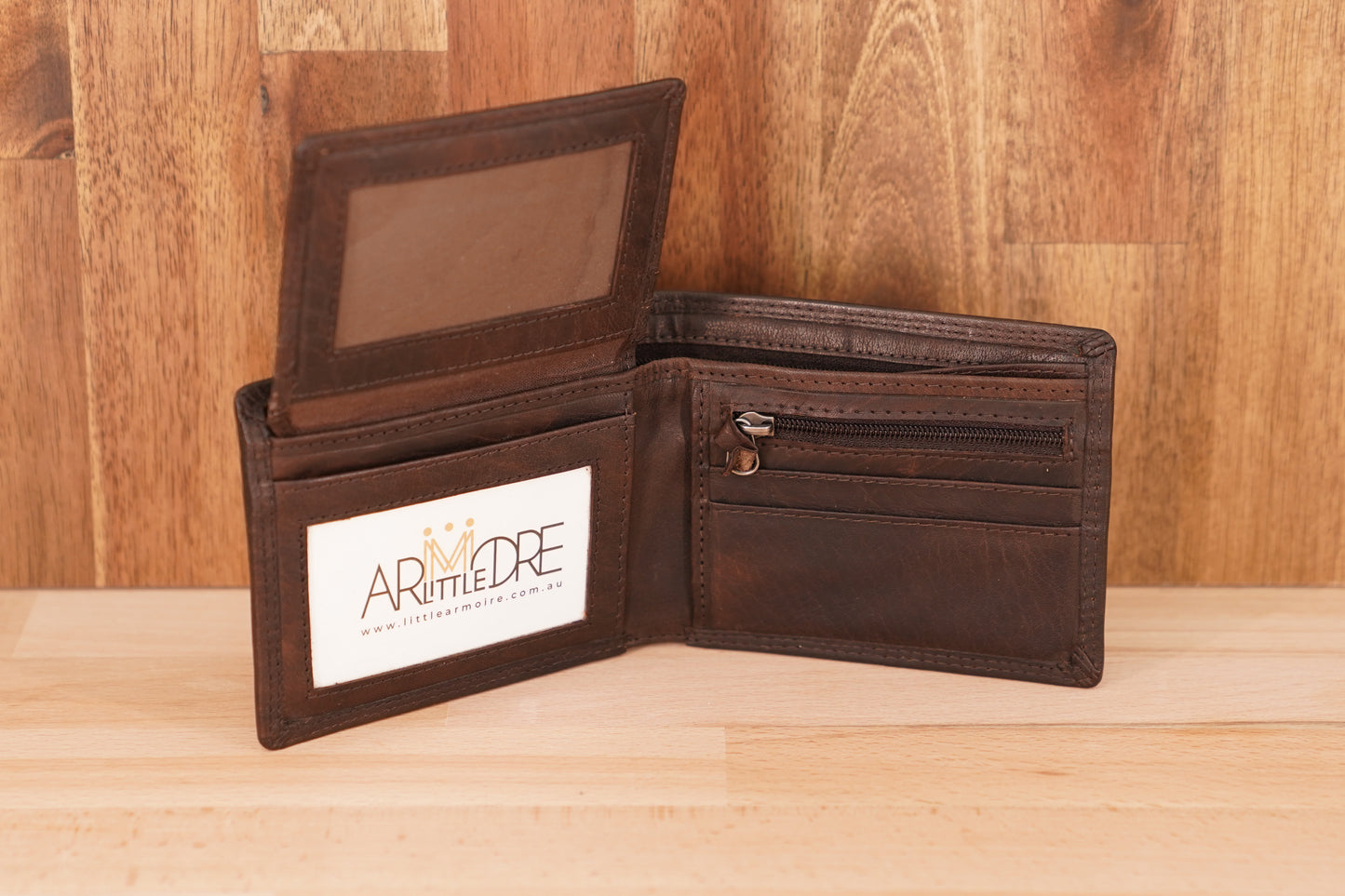 Men's Leather Wallet with Coin UARH125