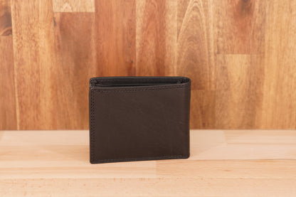 Slim Full Size Bi-Bold Men's Leather Wallet UARH1405