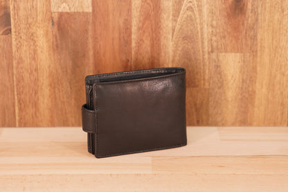 Men's Leather Wallet with Tab and Coin UARH108
