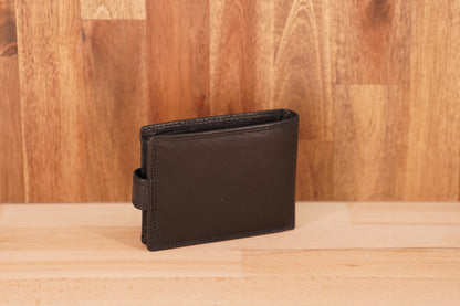 Men's Hard Leather Wallet with Press Stud UARH1406