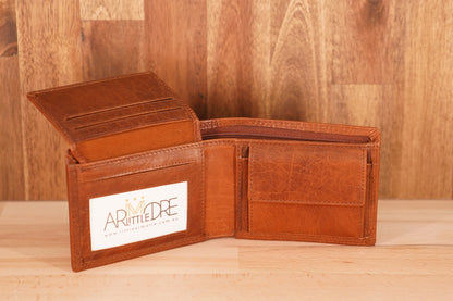 Men's Leather Wallet with Coin Section UARH128