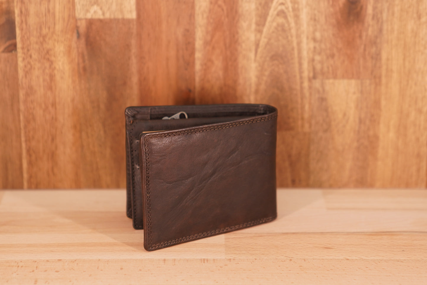 Men's Leather Wallet with Coin Section UARH128