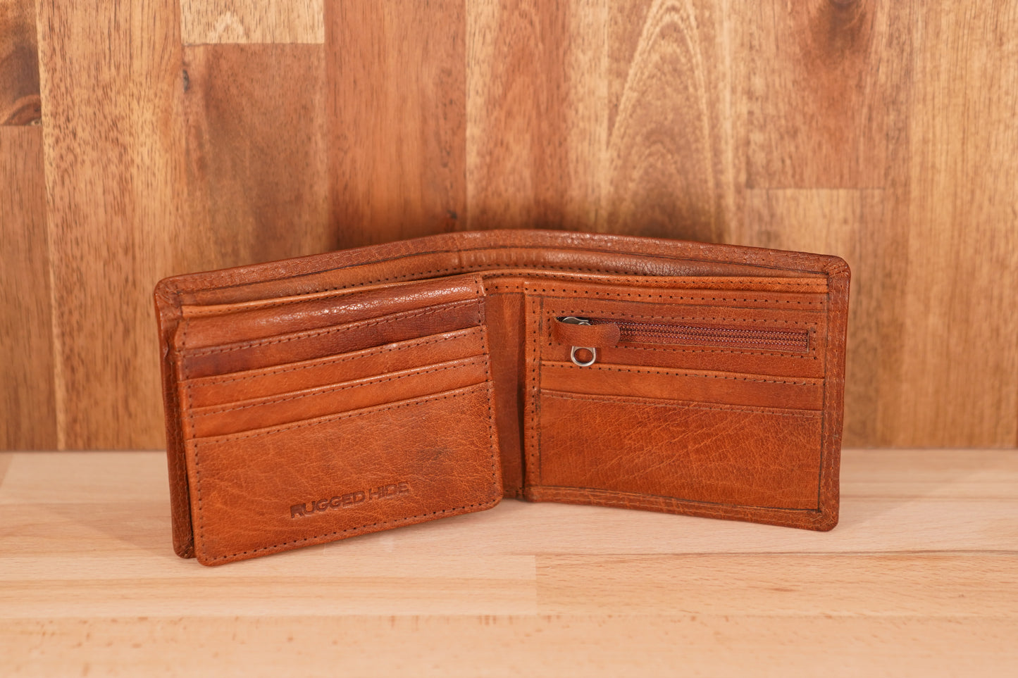 Men's Leather Wallet with Coin UARH125