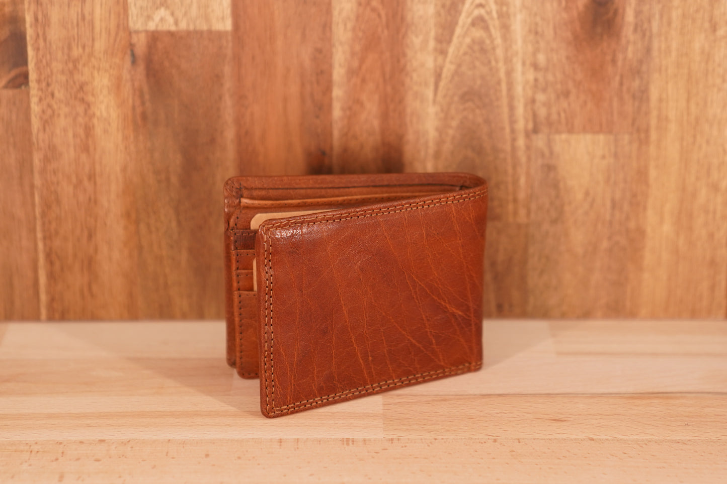 Men's Leather Wallet with Coin UARH125