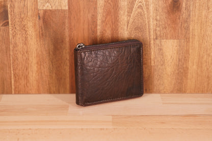 LA6001 Zipped Around Leather Wallet
