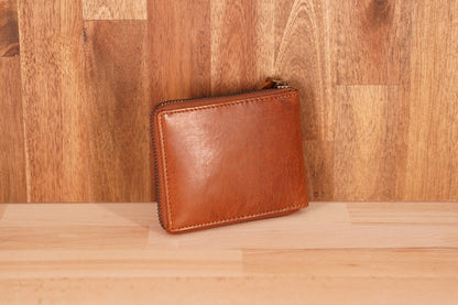 LA6001 Zipped Around Leather Wallet