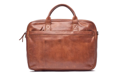 Vintage Business Leather Laptop / Document Brief Bag UARH4264