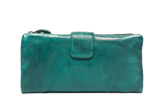 Soft Leather Wallet with Tab UARH469 Daisy