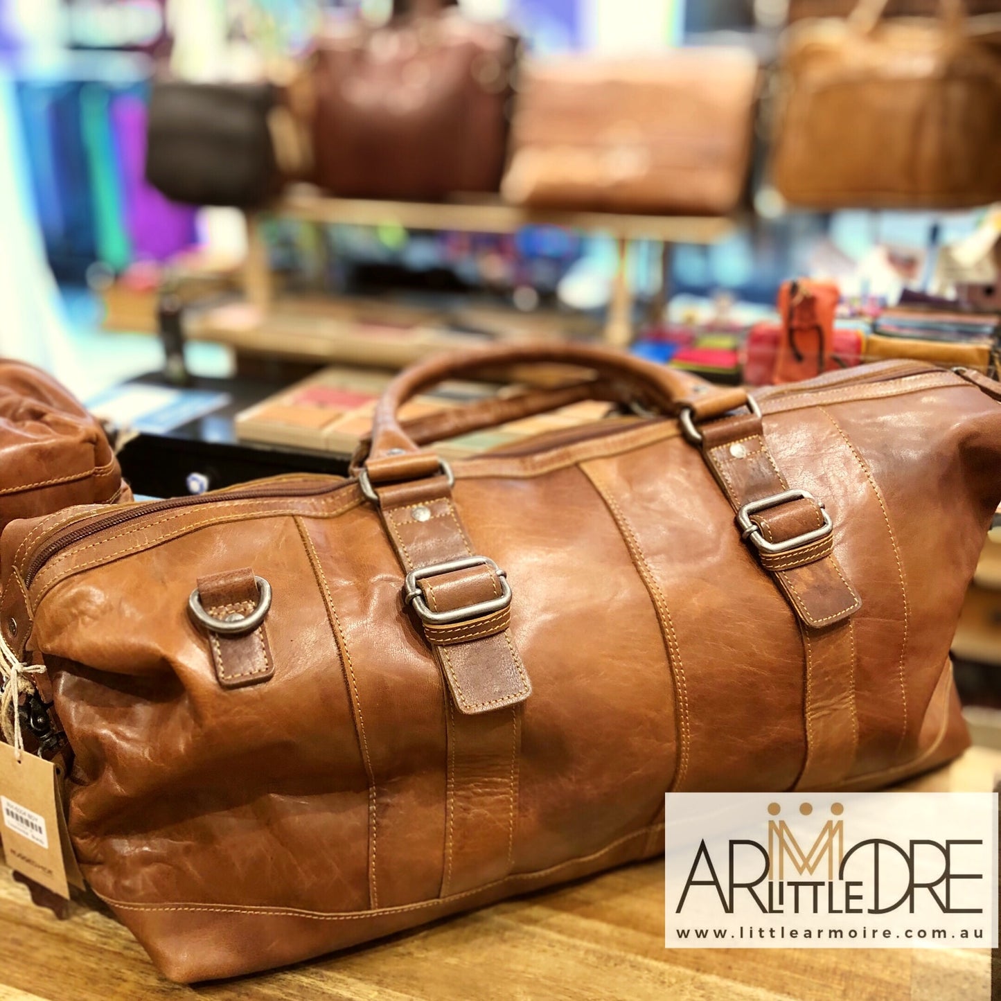 Rugged Hide Toowoomba Leather Overnight Bag UARH6004