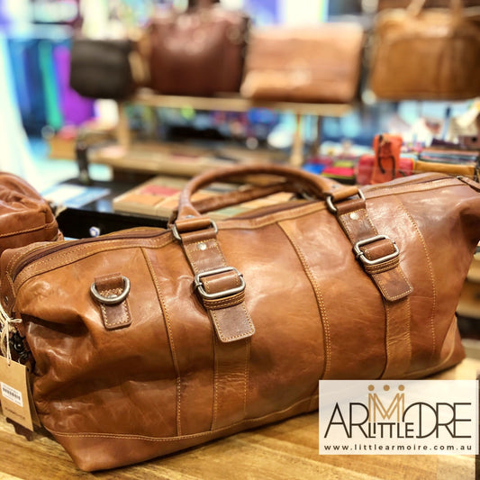 Rugged Hide Toowoomba Leather Overnight Bag UARH6004