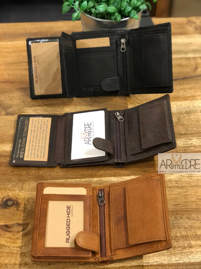 Men's Lightly Oiled Rugged Bi-Fold Wallet UARH1424 Scott