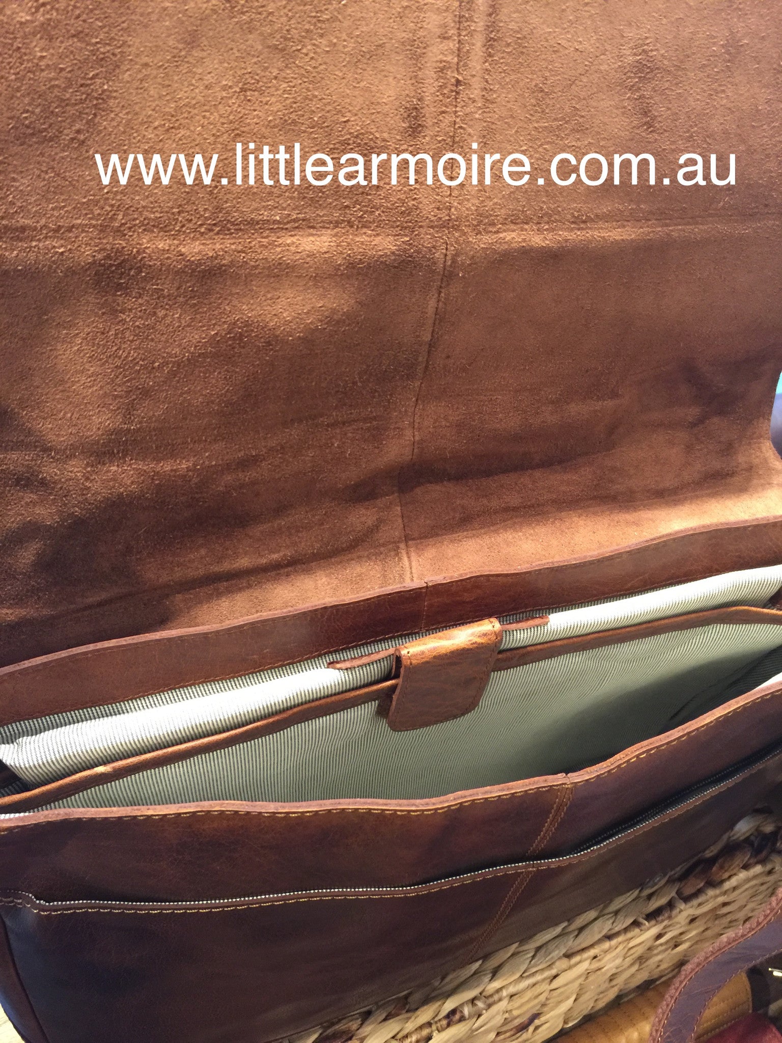 RH-7001 Ottawa Compact Vintage Satchel Laptop Bag - Little Armoire - Online Leather Goods Store Australia