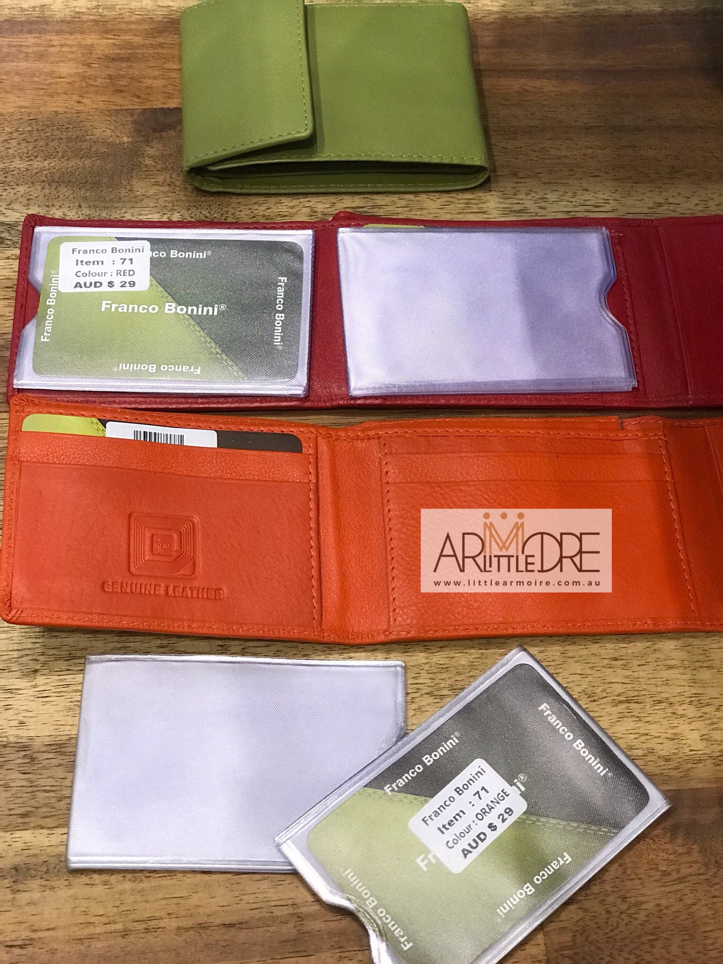 Franco Bonini FB-71 Mini Leather Card Holder Wallet - Little Armoire - Online Leather Goods Store Australia