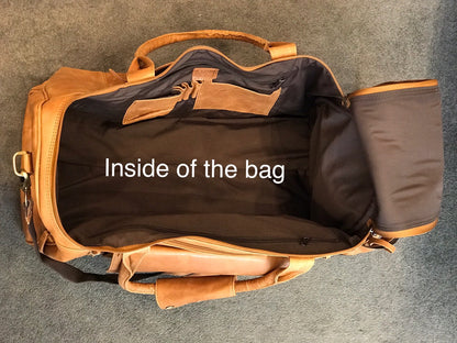 Oran Leather U-736 Lone Ranger Leather Overnight Bag - Little Armoire - Online Leather Goods Store Australia