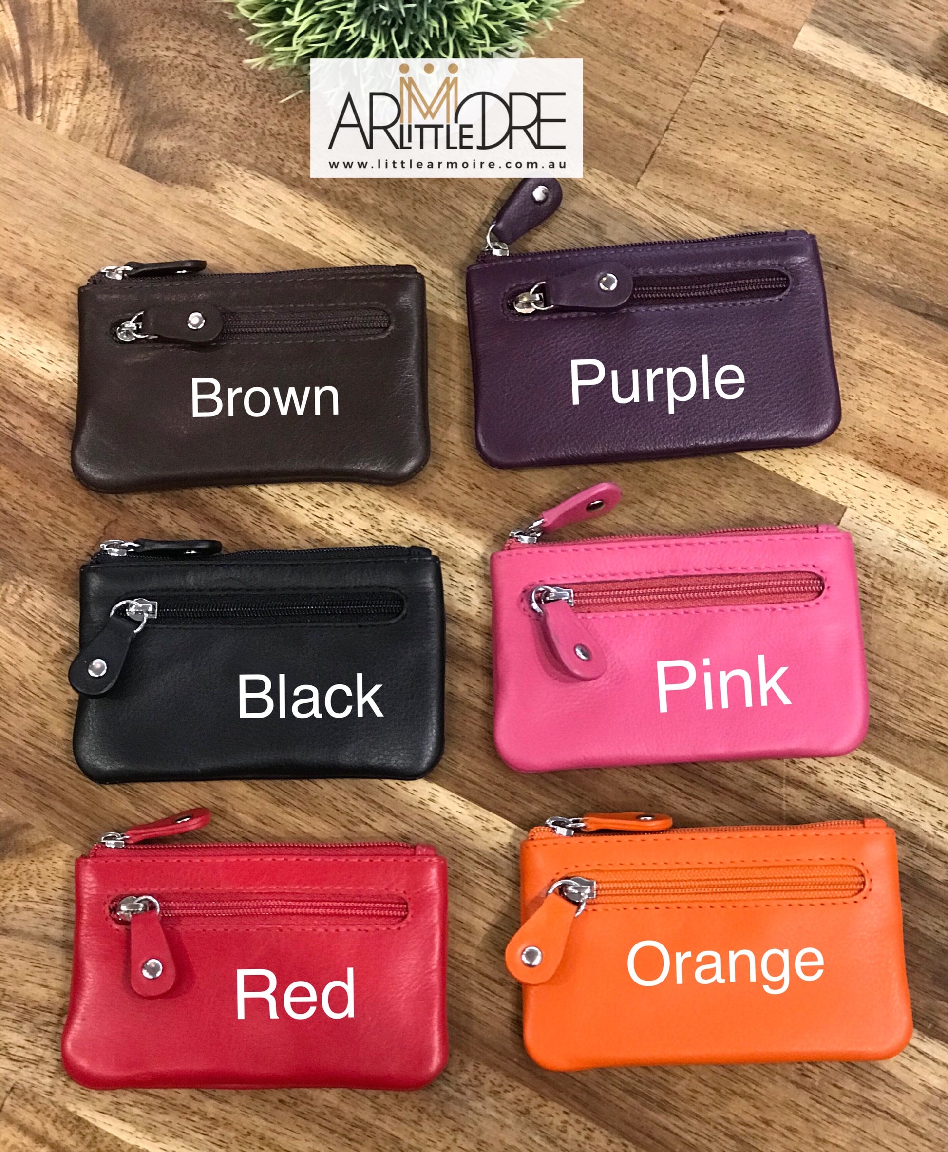 Leather Flat Key Case Coin Purse UARHWK364 – Little Armoire