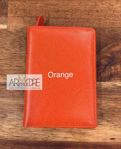 Mini Leather Card Holder Wallet with Zip for Coin - UARHRW02