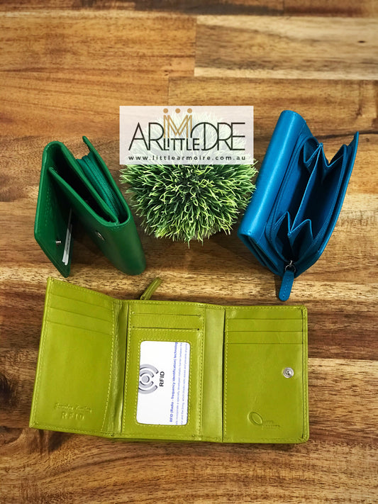 LA893 Small Compact Leather Wallet