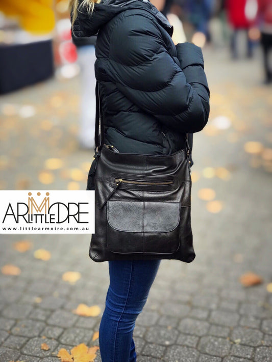 Rugged Hide RH-11648 Carolina Large Leather Cross Body Bag