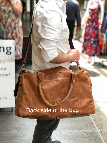 Oran Leather U-736 Lone Ranger Leather Overnight Bag - Little Armoire - Online Leather Goods Store Australia