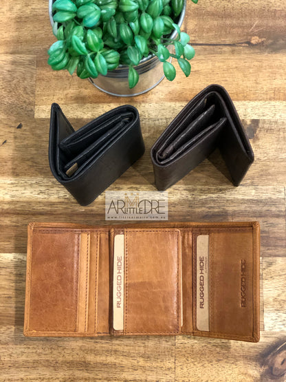Tri-Fold Unisex Leather Wallet UARH1425 Logan