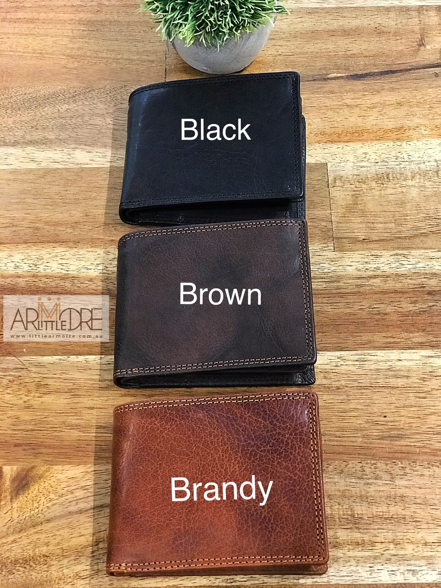 Men's Leather Wallet with Coin Section UARH128