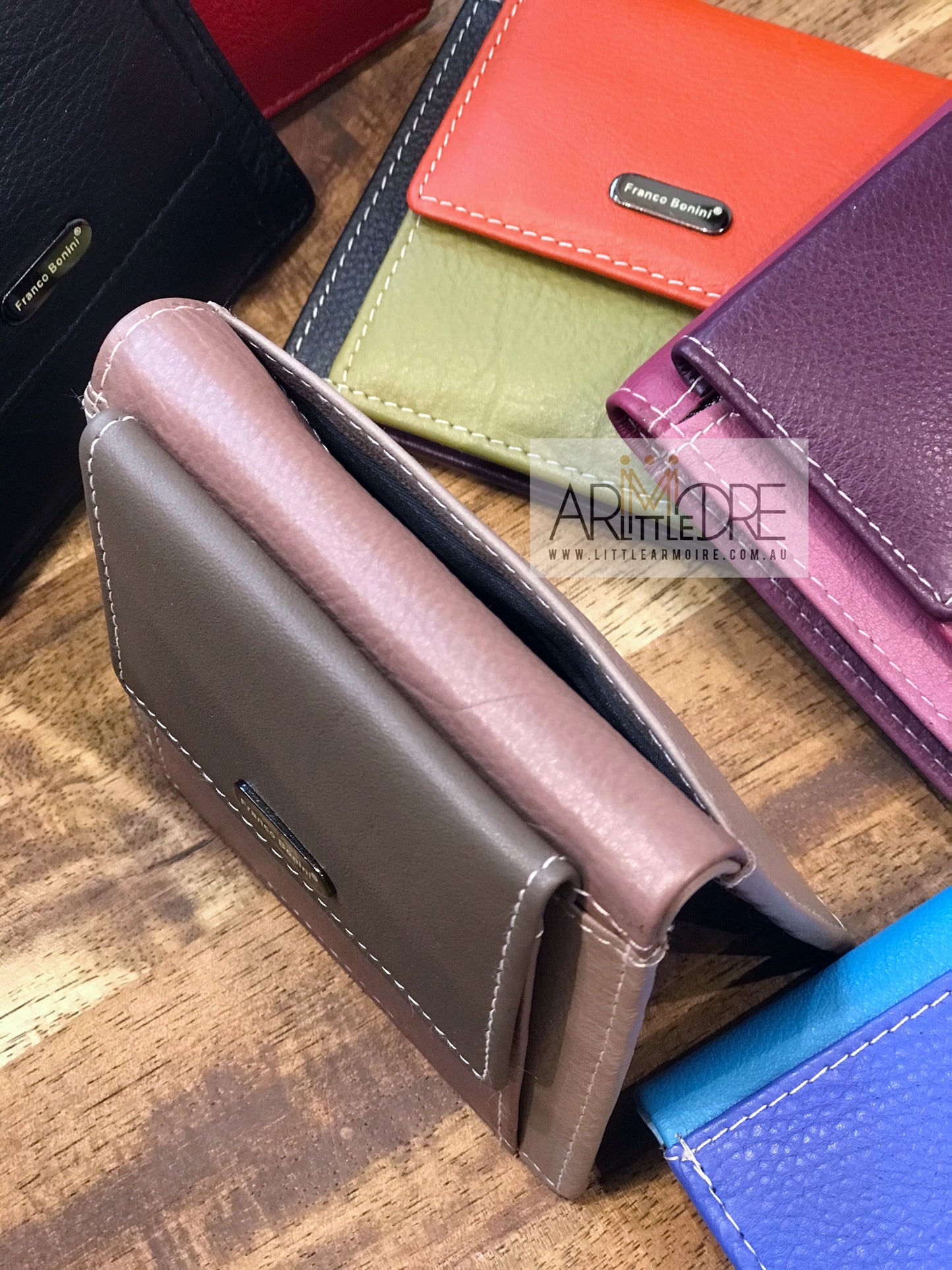 FB-33051 Mini RFID Leather Wallet / Coin Purse