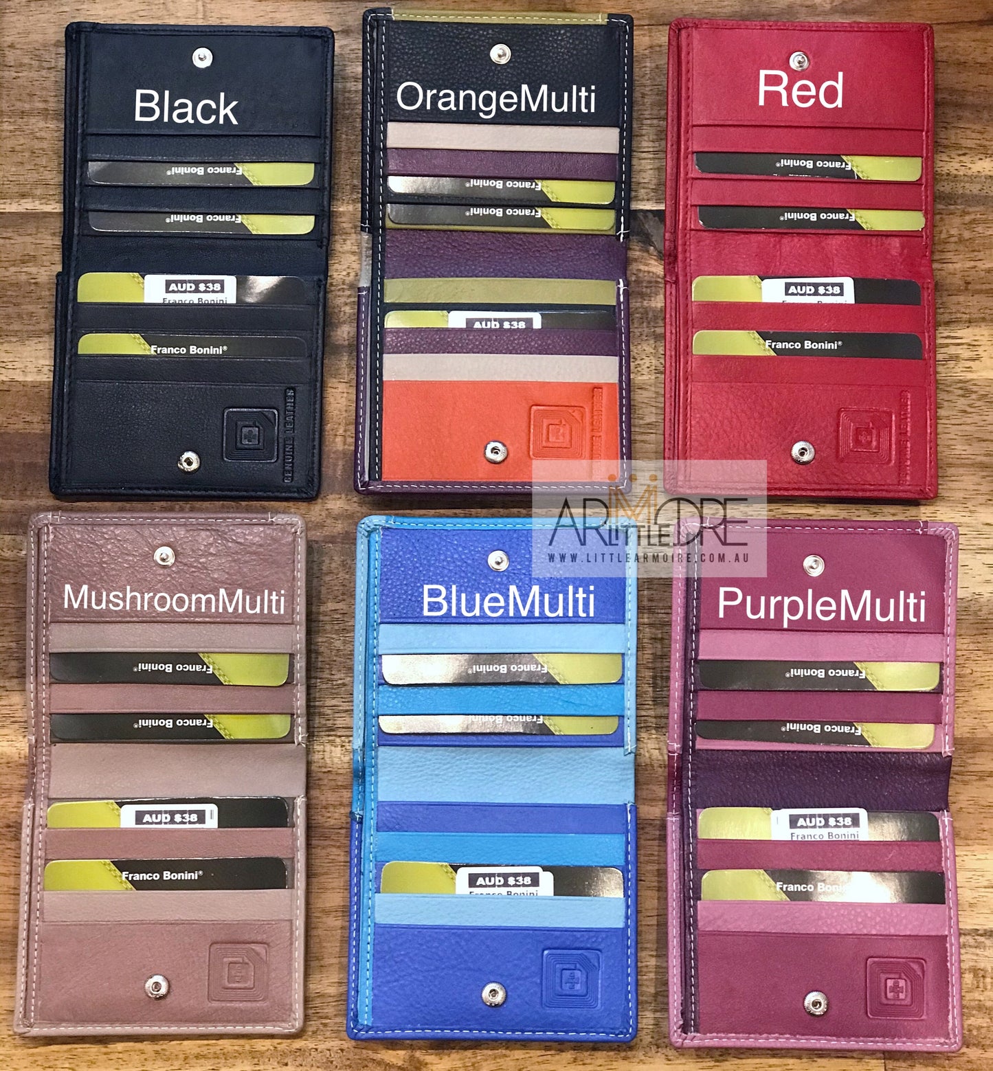 FB-33051 Mini RFID Leather Wallet / Coin Purse