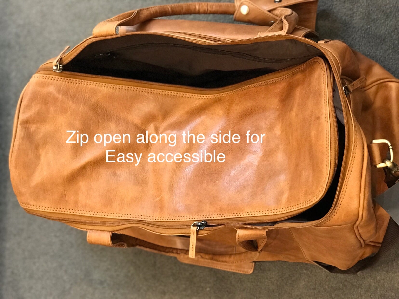 Oran Leather U-736 Lone Ranger Leather Overnight Bag - Little Armoire - Online Leather Goods Store Australia