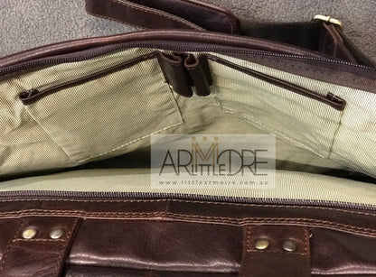 LA28032 Business Leather Laptop Bag