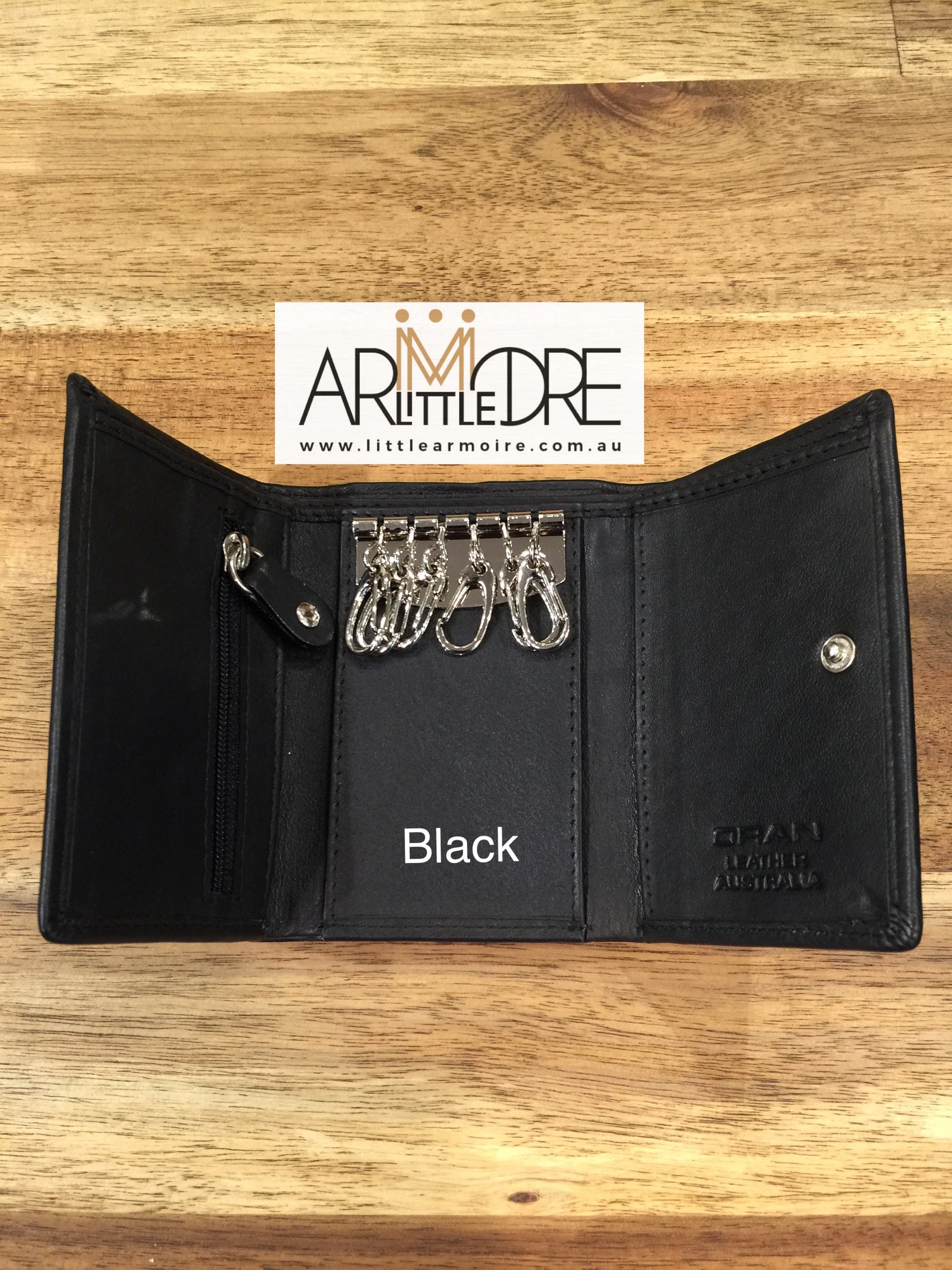 WK-380 Leather Key Wallet - Little Armoire - Online Leather Goods Store Australia