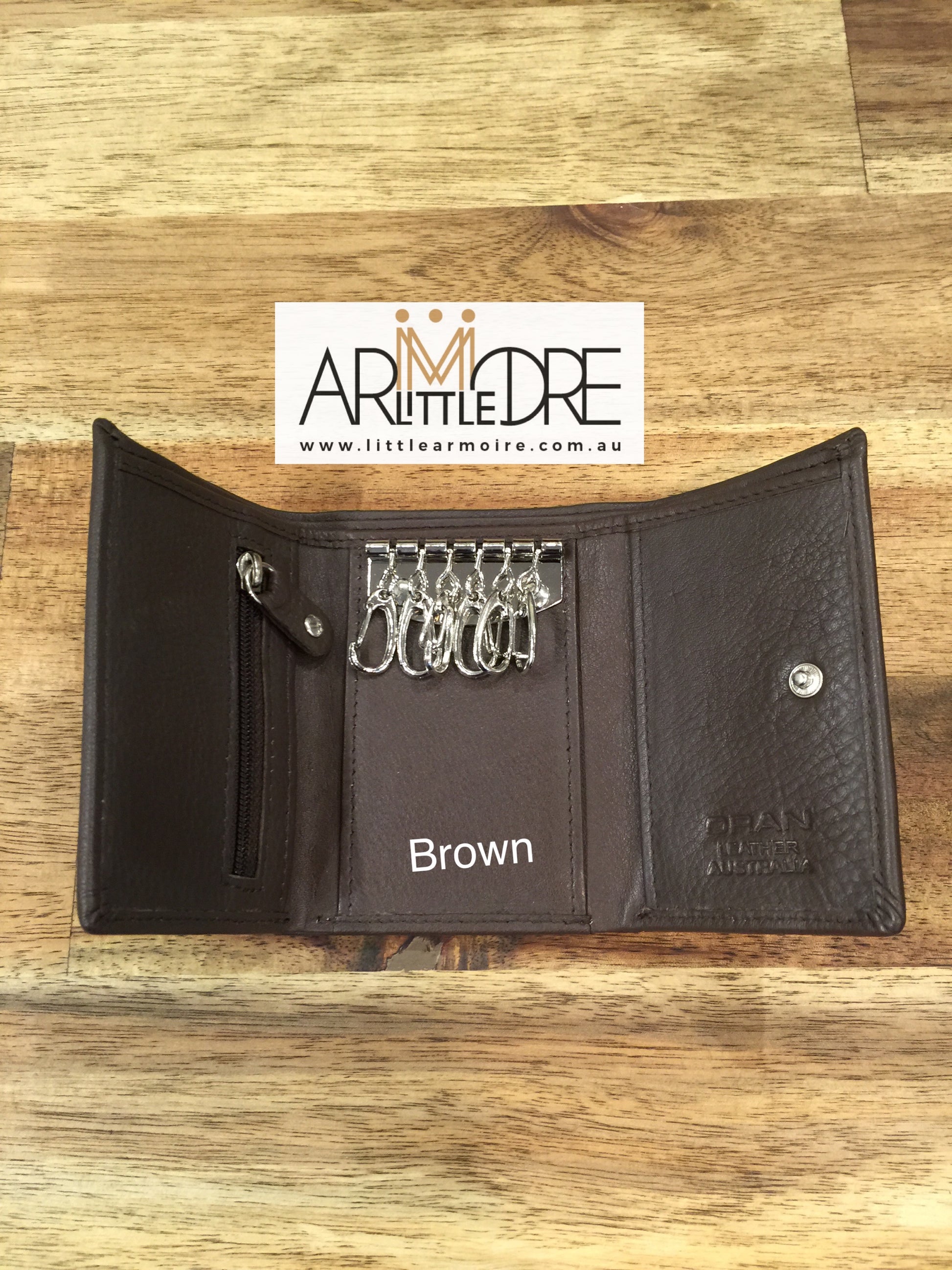 WK-380 Leather Key Wallet - Little Armoire - Online Leather Goods Store Australia