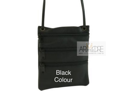 Multi Coloured Small Soft Sling Leather Bag UAFB144