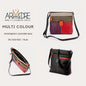 FB-1300 Multi Coloured Large Leather Shoulder / Cross Body Bag