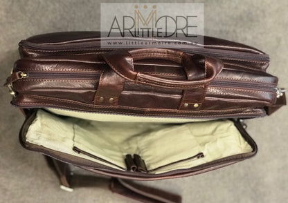 LA28032 Business Leather Laptop Bag