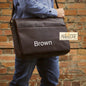Classic Large Leather Satchel Laptop Bag UARHOB16085