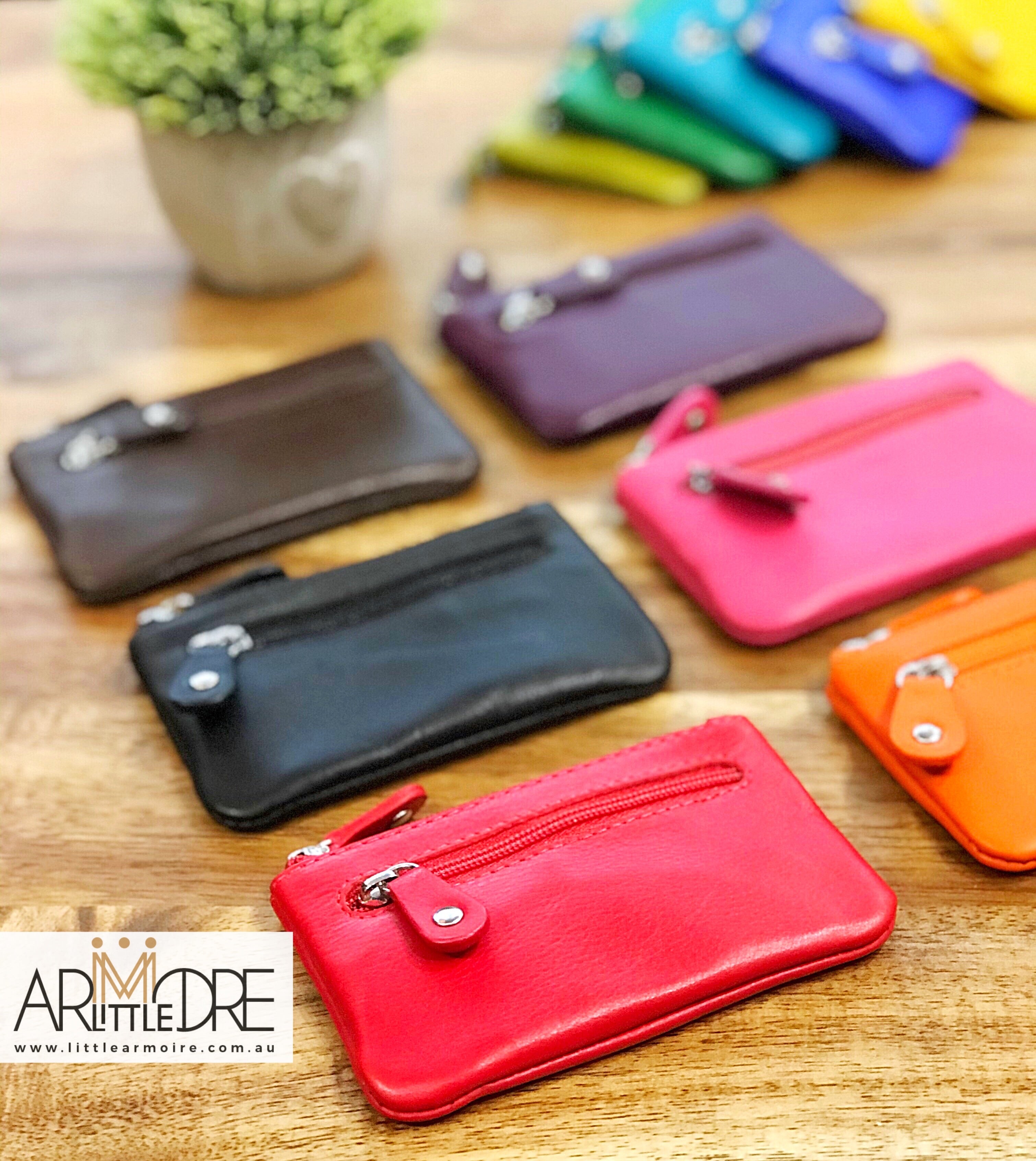 Leather Flat Key Case / Coin Purse UARHWK364 – Little Armoire