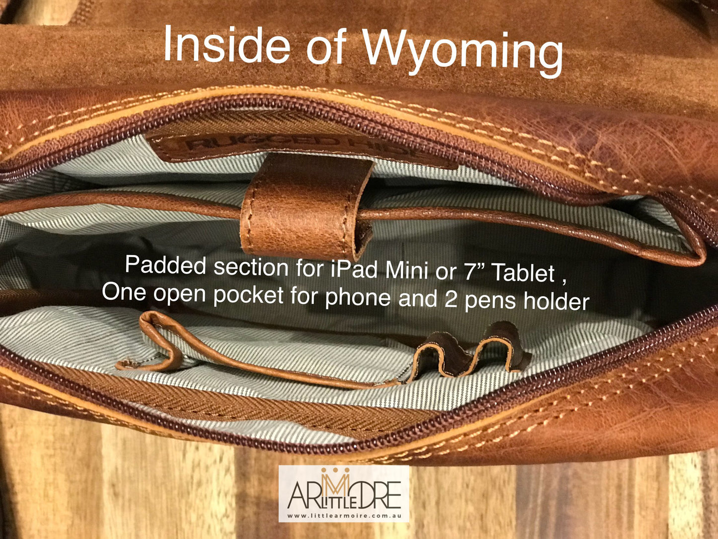 LA2006 Wyoming Vintage Leather Bag for Tablet