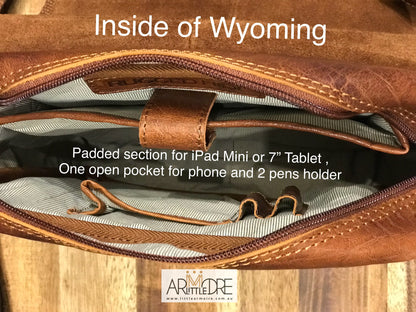LA2006 Wyoming Vintage Leather Bag for Tablet
