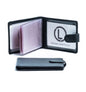 Leather Card Holder with Press Stud Tab UARHCH357
