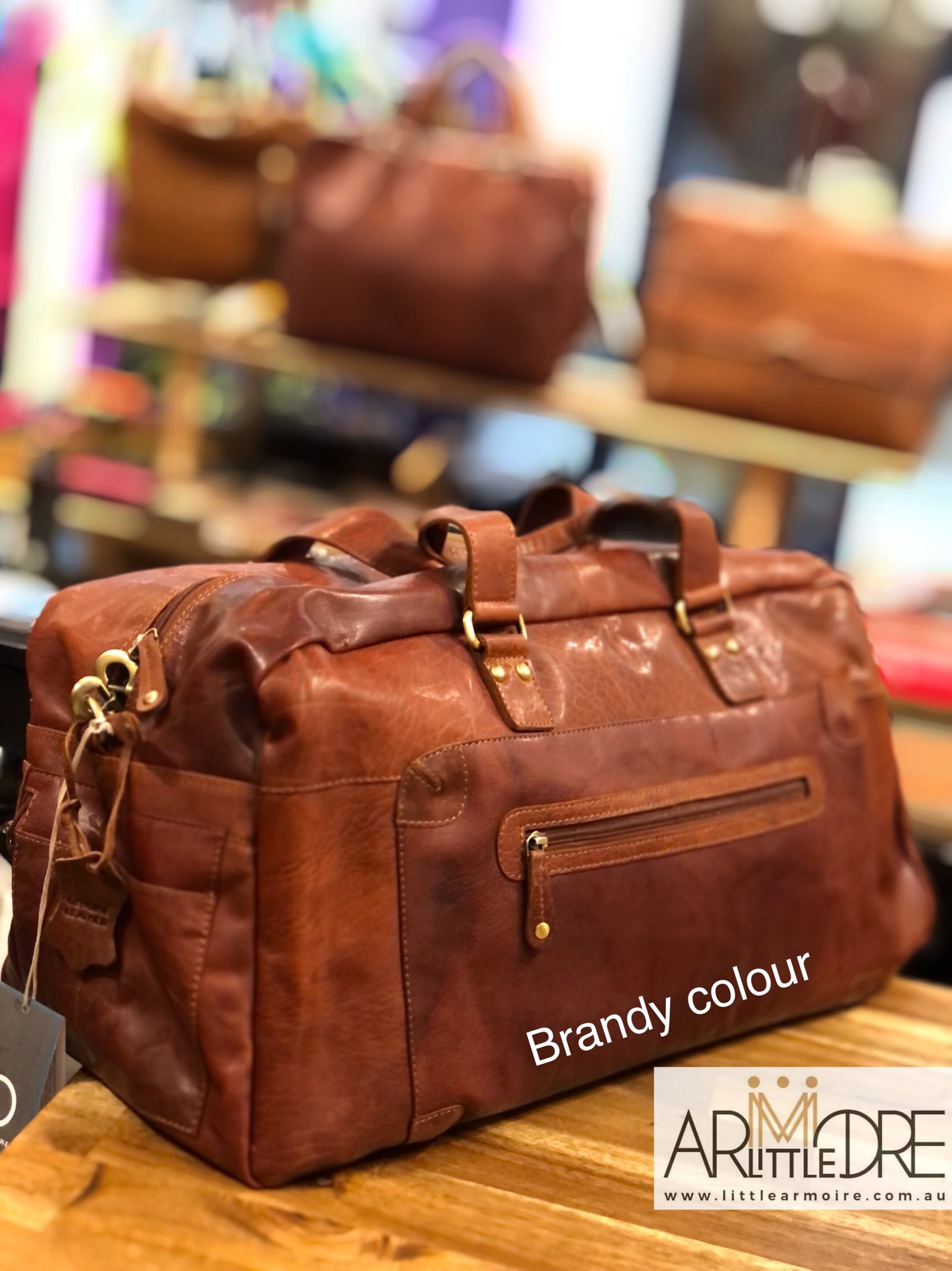 Leather Travel Bag / Luggage UARHOB17336