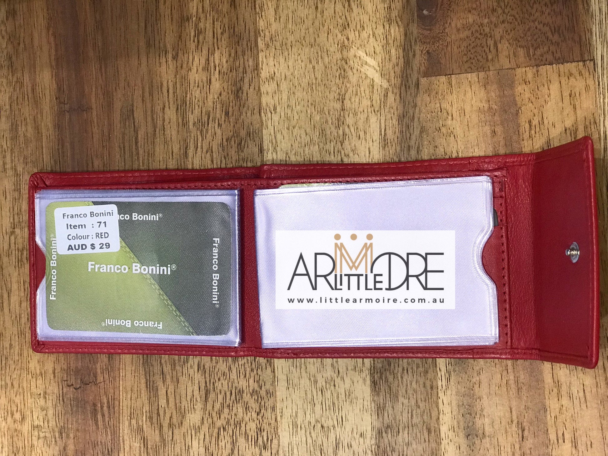 Franco Bonini FB-71 Mini Leather Card Holder Wallet - Little Armoire - Online Leather Goods Store Australia