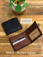 LA6604 Two Tone RFID Leather Mens Wallet